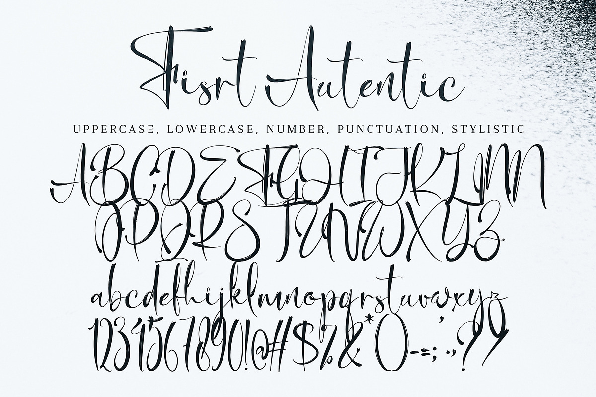 Fisrt Authentic, a Handwritten Font by pineungtype (Photo 5 of 5)