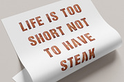 Steak Font, a Sans Serif Font by Handmadefont (Thumbnail 5 of 10)