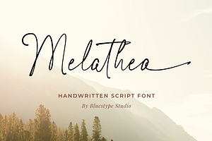 Melathea - Handwritten Script Fonts, a Handwritten Font by Bluestype Studio