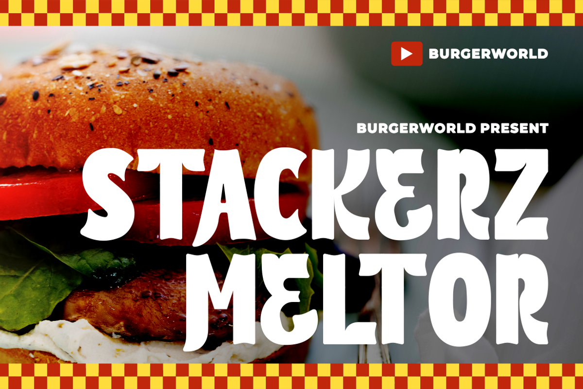 Burger Riot Bold Font, a Font by PutraCetol Studio (Photo 2 of 5)