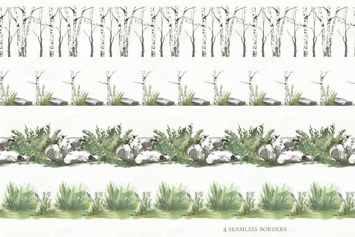 Woodland animal watercolor set, an Animal Illustration by Love Watercolor Store (Photo 11 of 15)