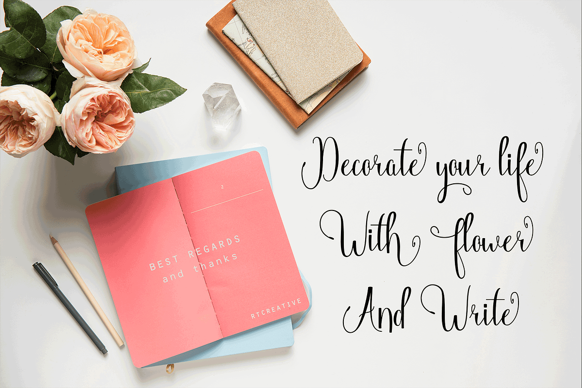 Angelica (Black Friday Sale), a Script Font by Deniz86 (Photo 10 of 11)