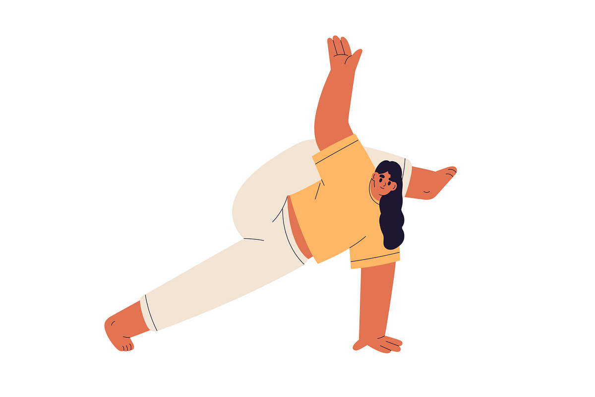 Women exercising in yoga asanas set, a Sport Illustration by Good Studio (Photo 3 of 13)