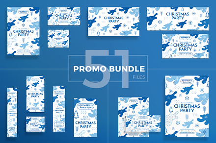 Promo Bundle | Christmas Party, a Poster Template by Amber Graphics