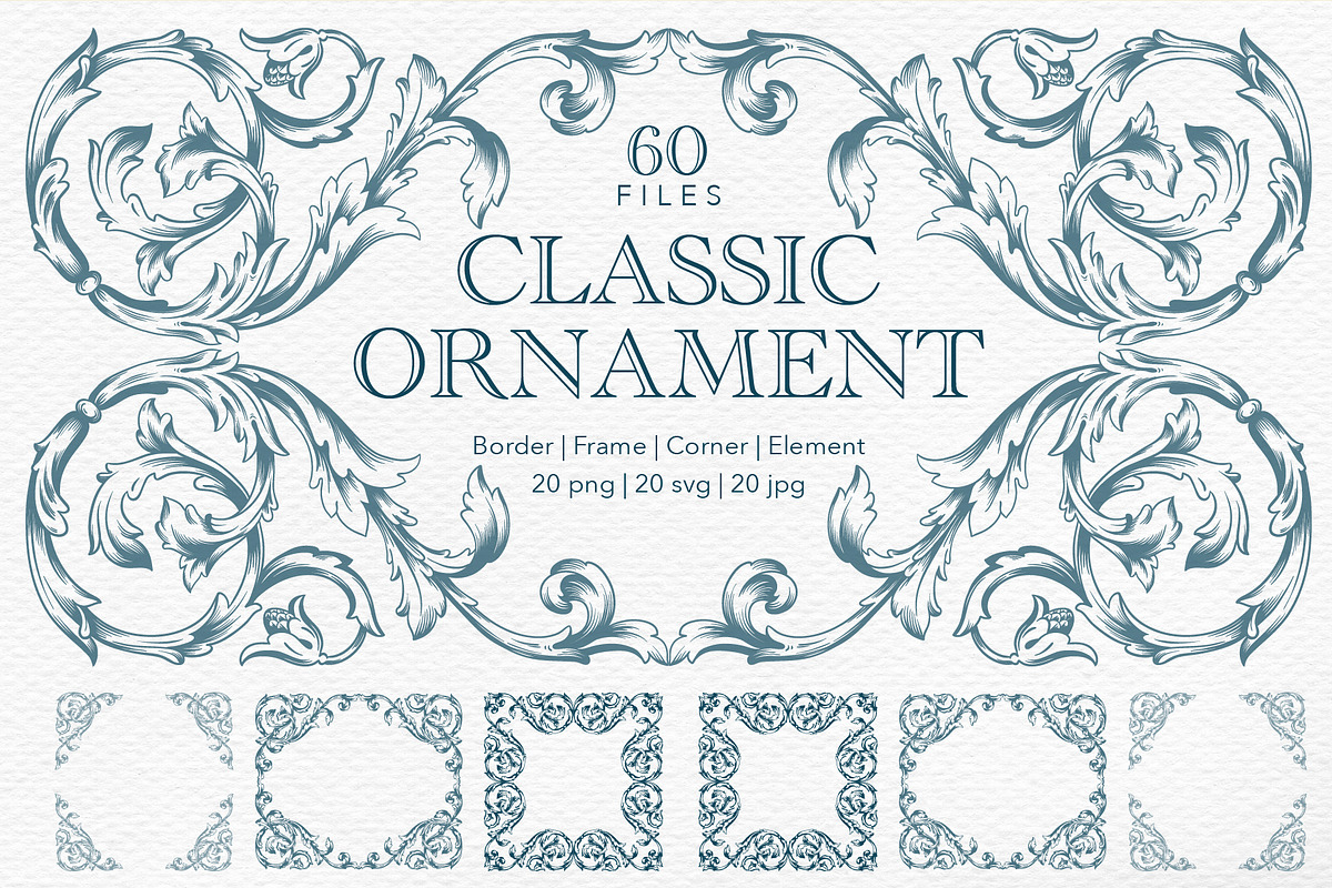 Frames And Borders Ornate Hand Drawn, a Decorative Illustration by Samira (Photo 1 of 10)