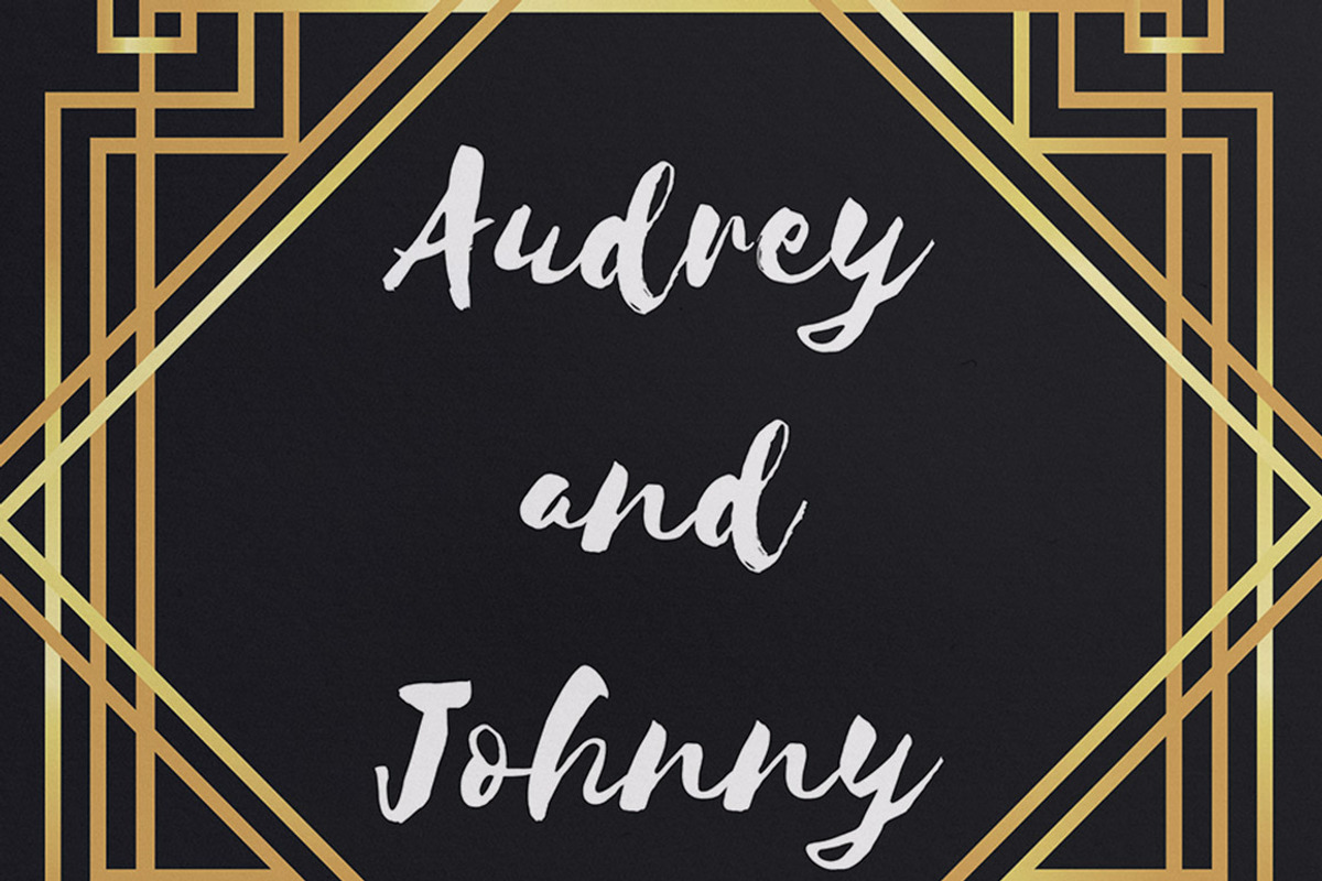 Art Deco Wedding Invitations, an Invitation Template by Millusti (Photo 2 of 4)