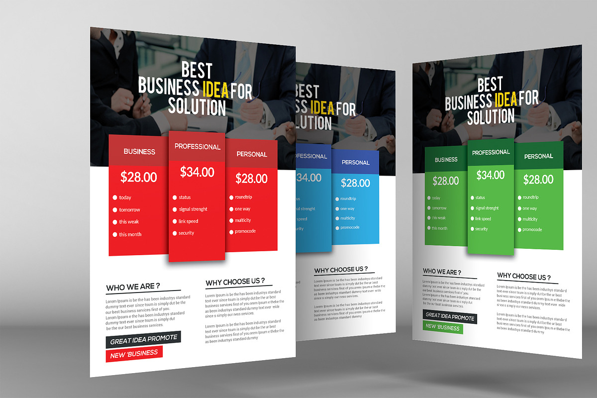 Best Corporate Business Idea Flyer, a Marketing Template by graphicforest (Photo 3 of 3)