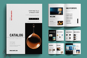 Product Catalog Design Template, a Brochure Template by MightyDesign