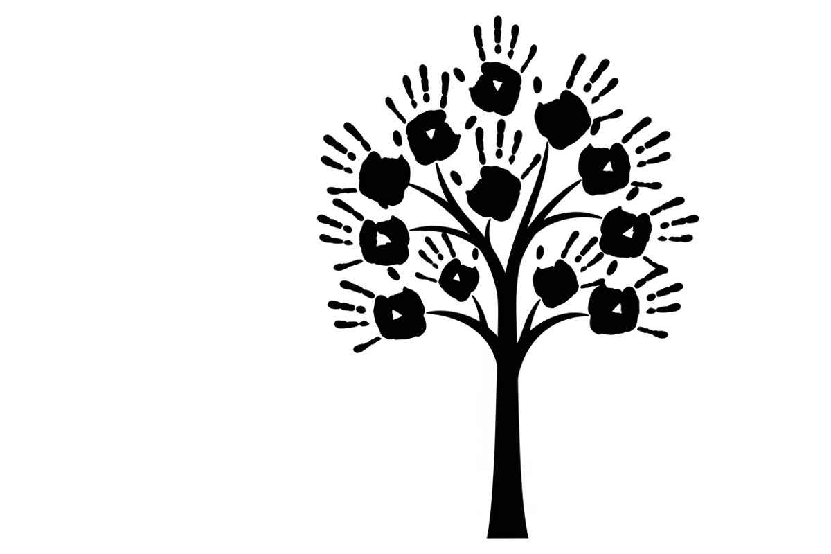 family handprint tree silhouette, an Illustration by Amazin_art (Photo 14 of 29)