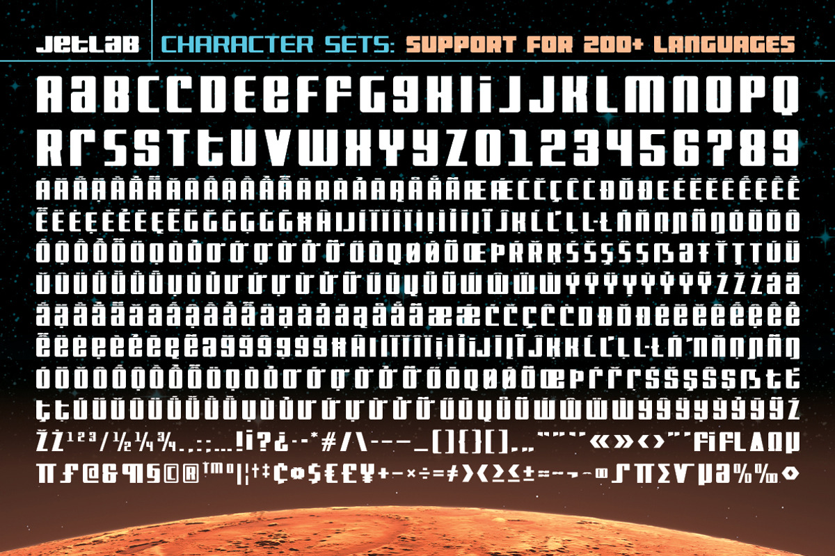 Jetlab Bold - sci-fi logo font, a Sans Serif Font by Swell Type (Photo 5 of 5)