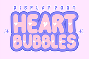 Heart Bubbles – Sweet & Playful font, a Sans Serif Font by KiddoGlyphs Studio (Thumbnail 1 of 5)