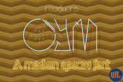 OYM, a Sans Serif Font by Wakoletras (Thumbnail 1 of 3)