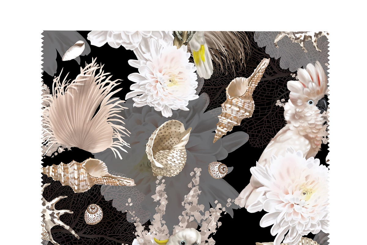 Elegant Parrot - wallpaper pattern, a Pattern Graphic by NNclipart (Photo 4 of 10)