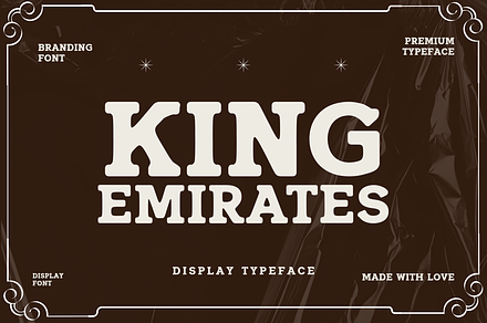 King Emirates Font