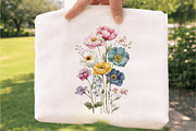 Wildflower Watercolor Clipart Bundle, an Object Illustration by SVGArt (Thumbnail 3 of 3)