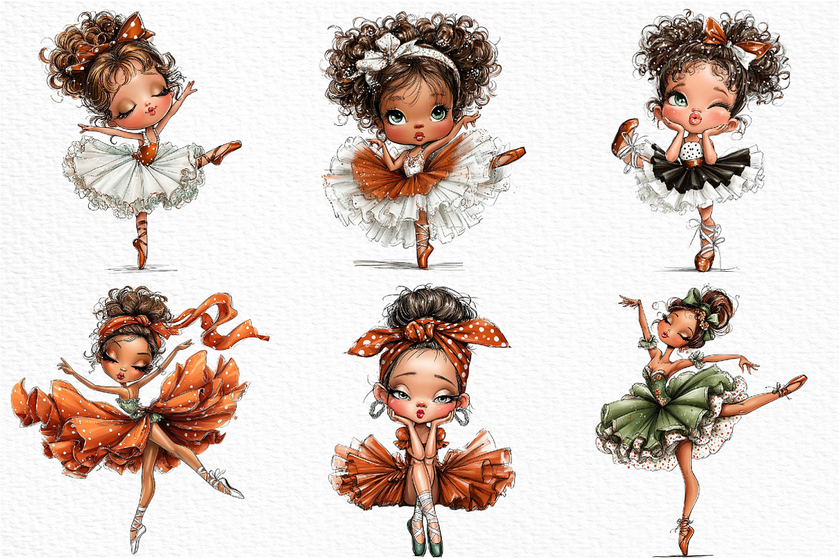Whimsical Ballerina Girl, an Illustration by Craft Nest (Photo 5 of 6)