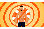 man in summer day, a Person Illustration by foxndeer (Thumbnail 2 of 4)