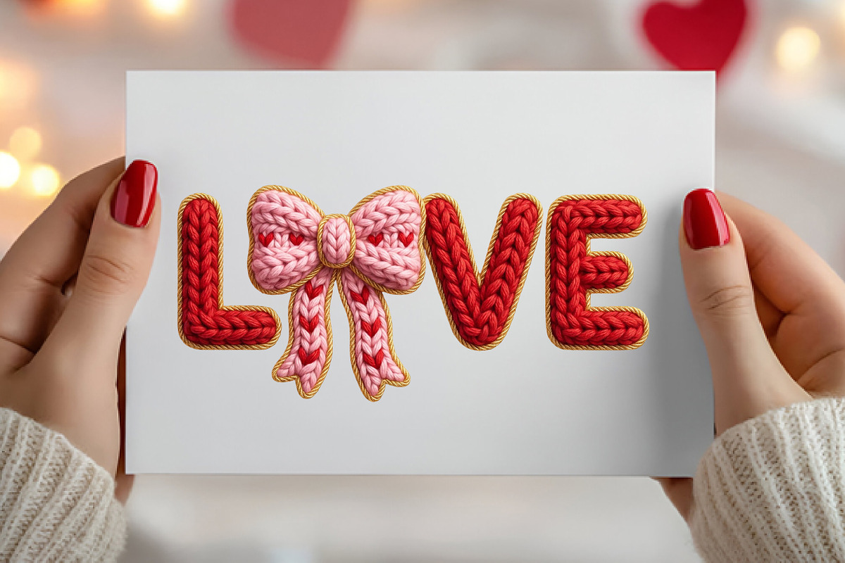 Valentines Day Love Crochet PNG, an Illustration by Canvas Craft (Photo 3 of 7)
