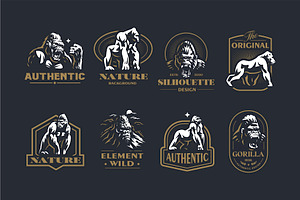 Collection Of Gorilla Emblems