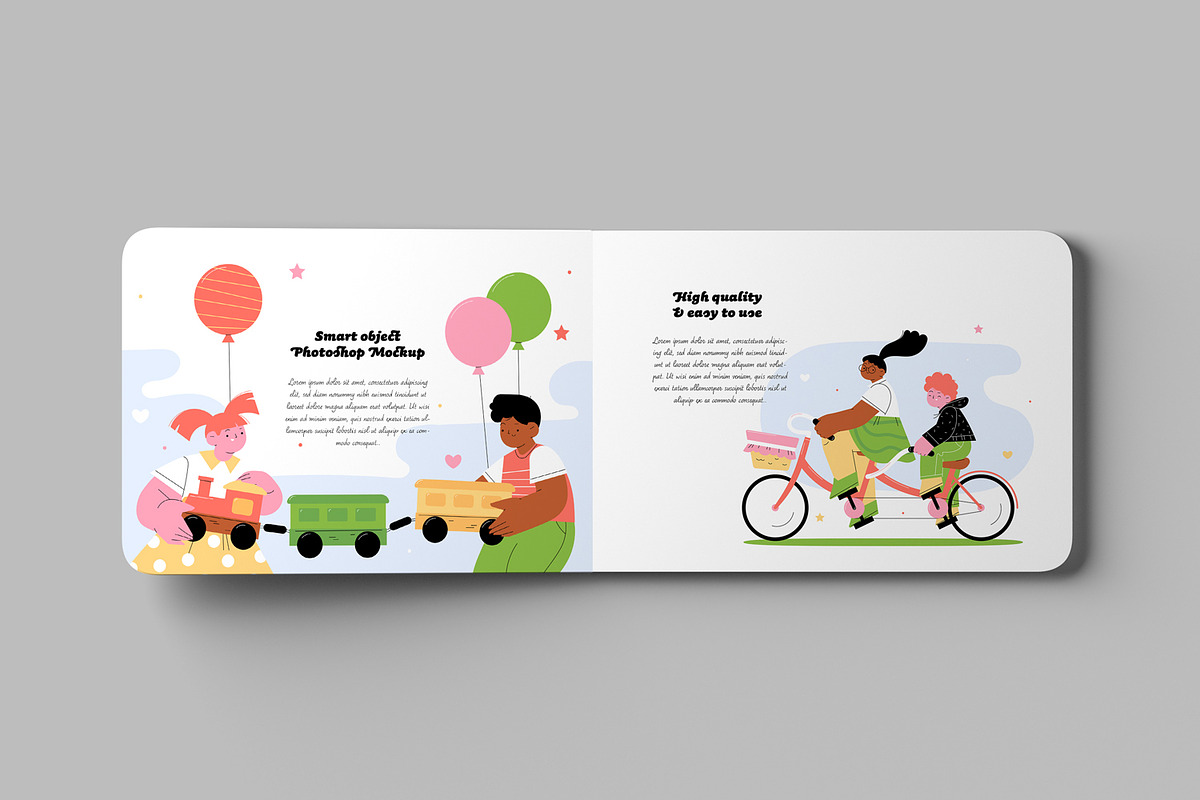 Children Book Mockups, a Print Template by artimasa (Photo 4 of 7)