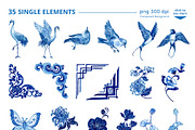 Imperial Blue Ornament – Watercolor, an Object Illustration by CreativeValuation (Thumbnail 2 of 11)
