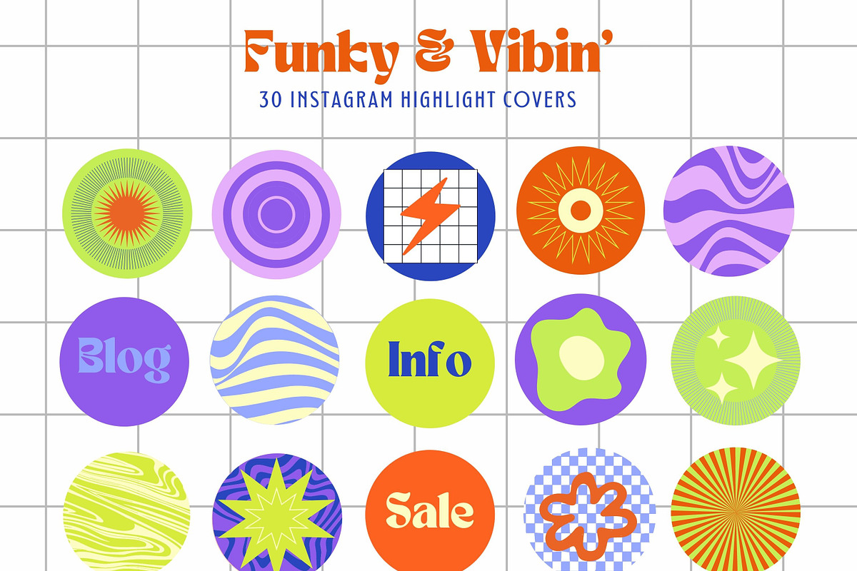 Funky Instagram Templates Bundle, a Social Media Template by Hell Yeah Designs (Photo 13 of 13)