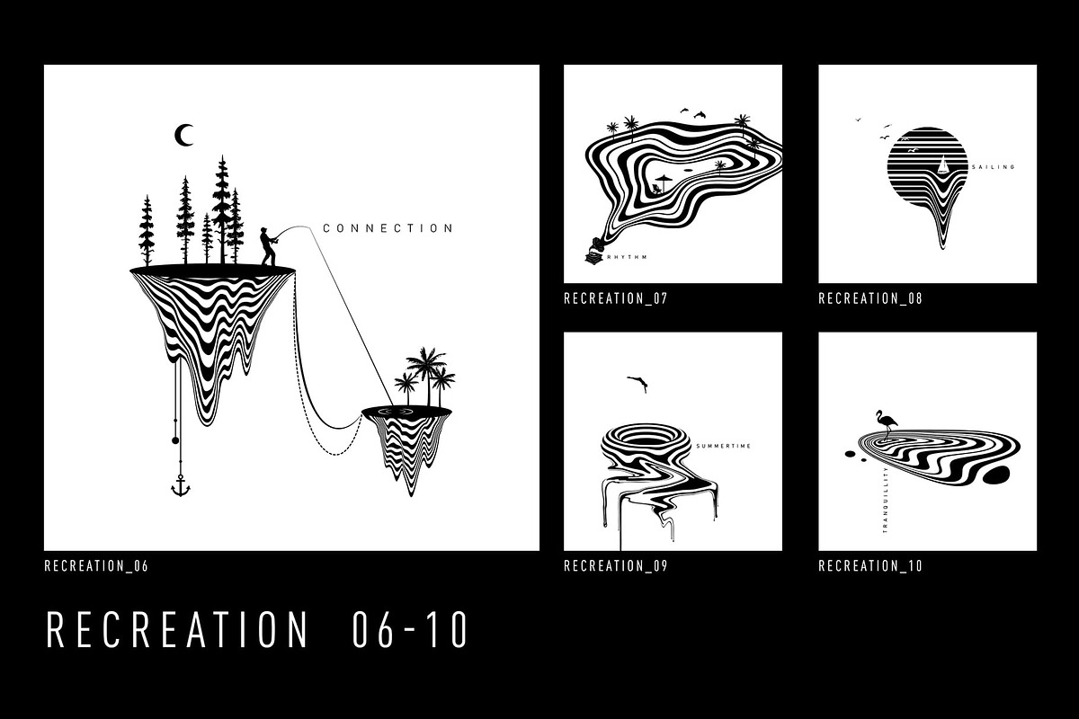 SurWave. 100 Optical Posters, an Object Graphic by Cosmic Store (Photo 13 of 19)