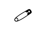 Safety Pin Vector Silhouette Bundle, an Illustration by Designs_River (Thumbnail 10 of 20)
