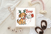 Christmas Boop Dachshund PNG, an Illustration by CraftArtStudio (Thumbnail 4 of 4)