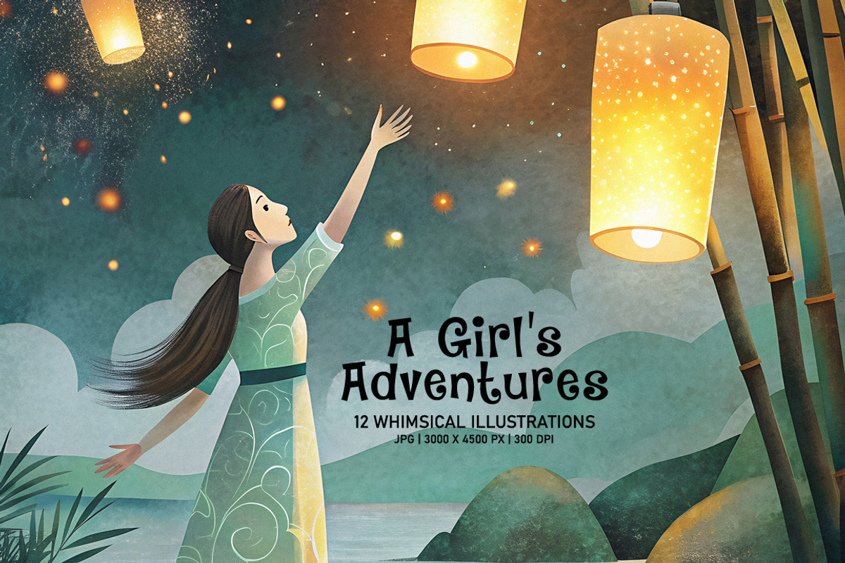A Girl's Adventures, a Decorative Illustration by Digital Art Creations (Photo 1 of 7)