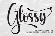 Glossy | Script Font