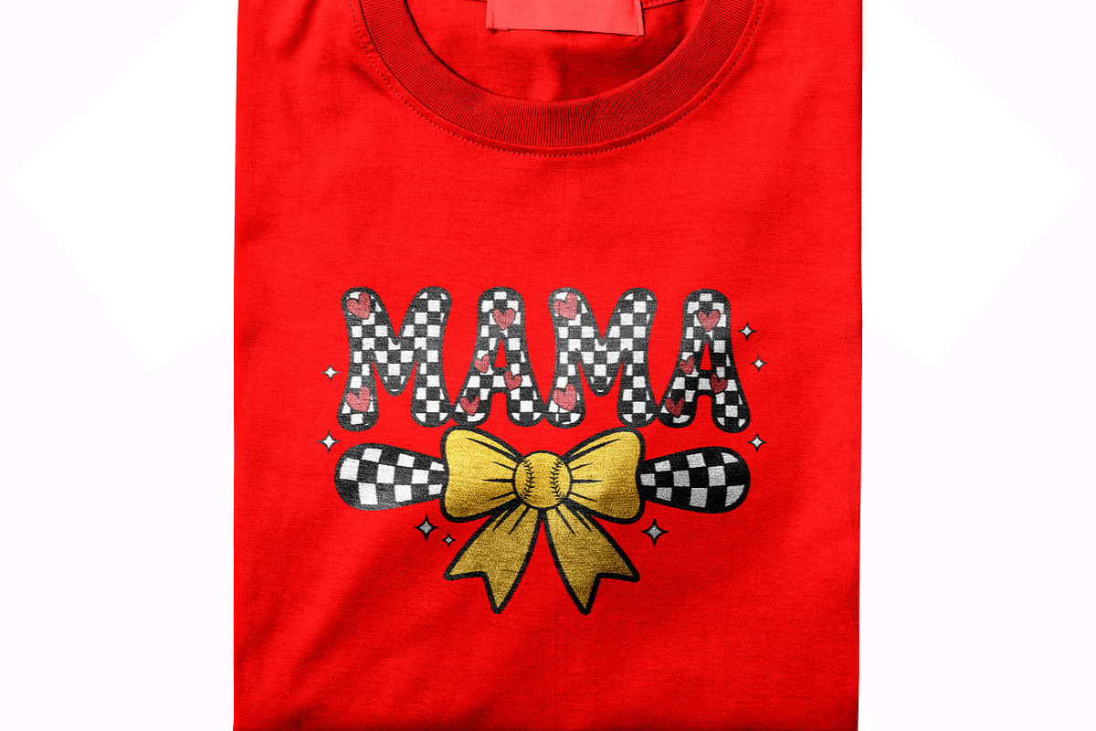 MAMA T Shirt Design, Retro Softball, a Sport Illustration by Unique Design Team (Photo 3 of 7)