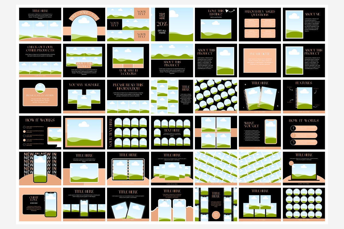 Black Rose Etsy Listing Templates, a Branding & Logo Template by SunshineStudioBoutique (Photo 4 of 8)