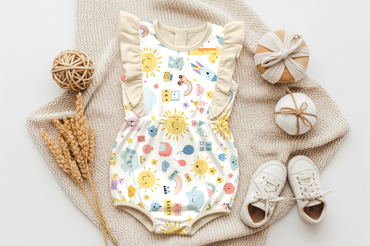 Baby Clothe Fabric Mockup, a Shirt Mockup by Rami's Mockups (Photo 2 of 3)