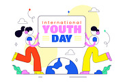 10 International Youth Day, a Person Illustration by denayunebgt (Thumbnail 4 of 4)