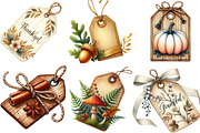 Vintage Wooden Autumn Tags Clipart, an Illustration by Designking (Thumbnail 3 of 4)