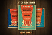 Retro BBQ Invitation Flyer, an Invitation Template by pallabip (Thumbnail 1 of 5)