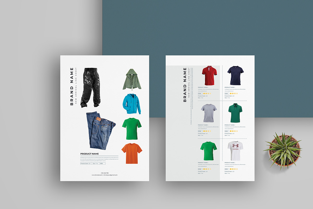 Line Sheet Bundle | Word & Indd, a Stationery Template by obayes (Photo 27 of 34)