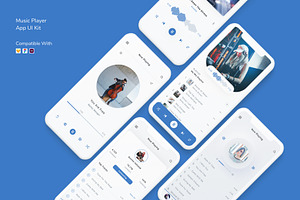 Music Player App UI Kit, an App Template by Betush