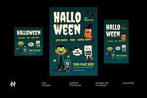 Green Halloween Flyer