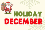 Christmas Winter Font, a Handwritten Font by Fourteen Letter (Thumbnail 2 of 6)