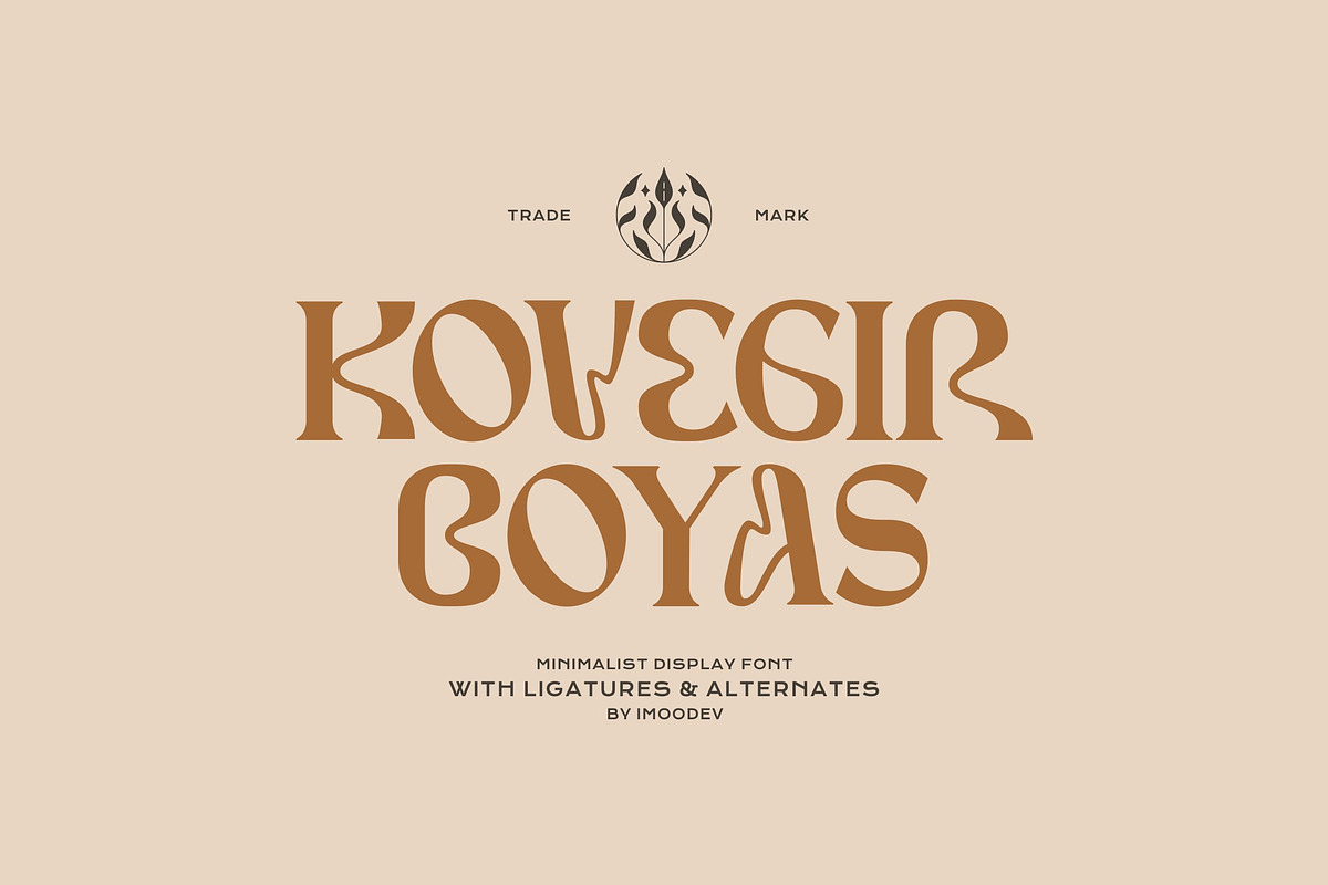 Kovegir Boyas - Mystical Luxury Font, a Serif Font by Imoodev (Photo 1 of 5)