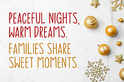 Christmas Blessings Typeface, a Handwritten Font by Seemly Fonts (Thumbnail 2 of 5)