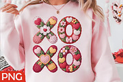 Cute Faux Crochet XOXO Valentine PNG, an Illustration by RobertsArt (Thumbnail 2 of 4)