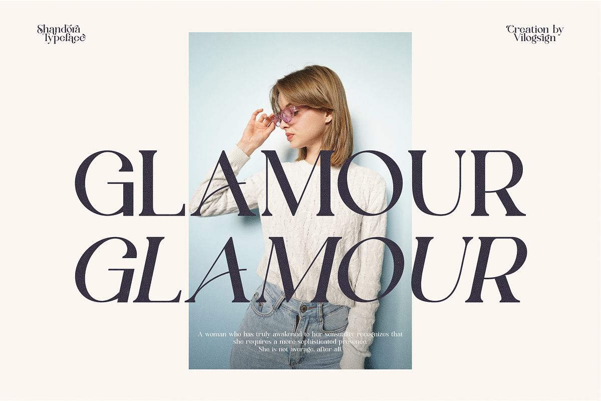 Shandora a Modern Serif Font, a Serif Font by Vilogsign (Photo 13 of 15)