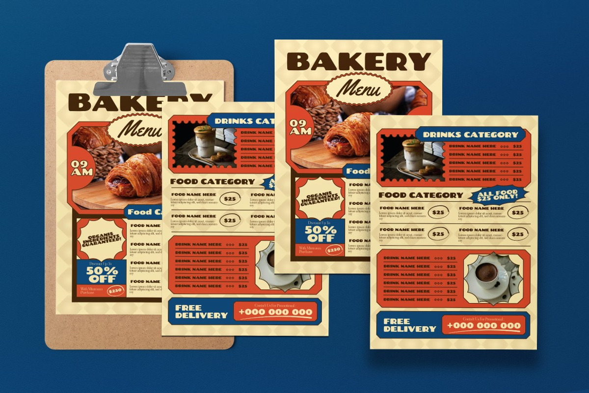Bakery Food Menu preview 4