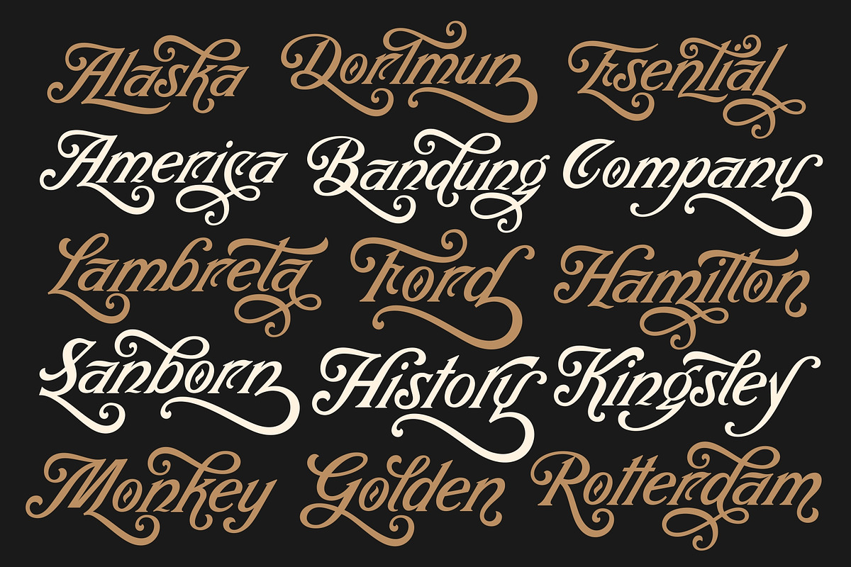 Bandoeng Font preview 5