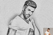 Portrait Sketch Photoshop Action, an Action Add-On by Studio Retouch (Thumbnail 7 of 12)