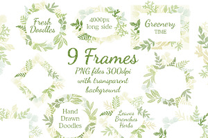 Leaves Branches & Herbs frames.