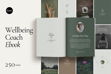 Wellbeing Coach Ebook - Canva, a Magazine Template by Willoe Studio